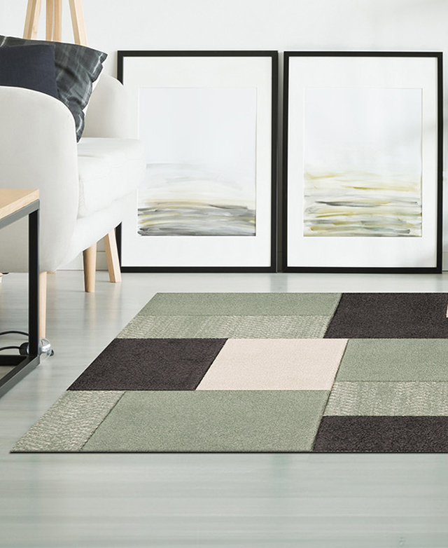 Green Soraya Power-Loomed Rug