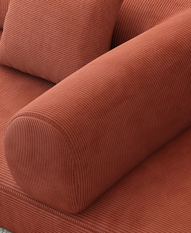 Kiran 3 Seater Double Corduroy Sofa Bed