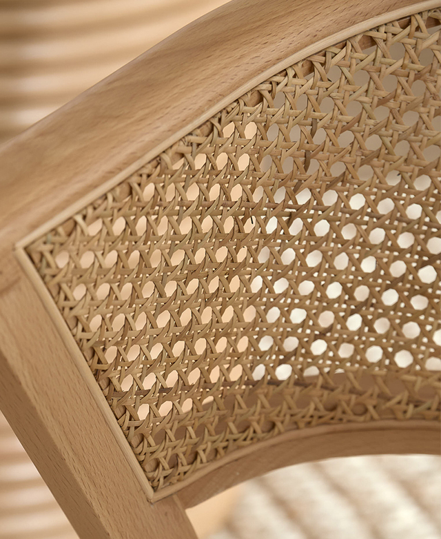 Rattan back panel