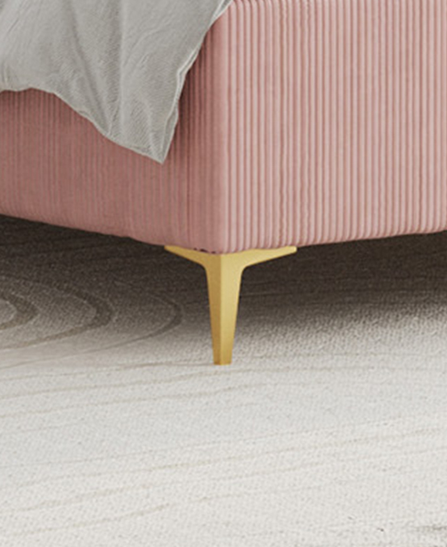 Polished metal legs
