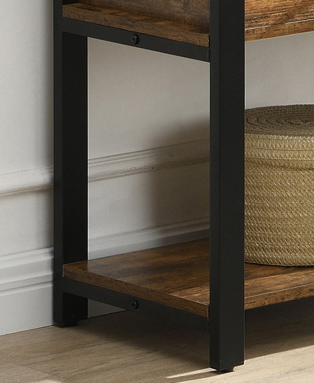 Industrial-style steel frame