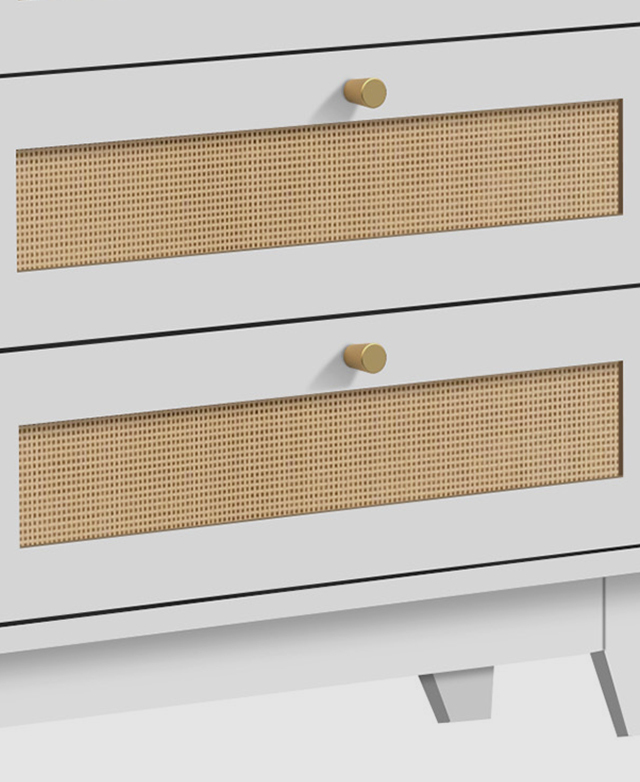 Woven rattan panels