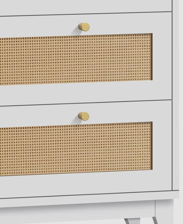 Woven rattan panels