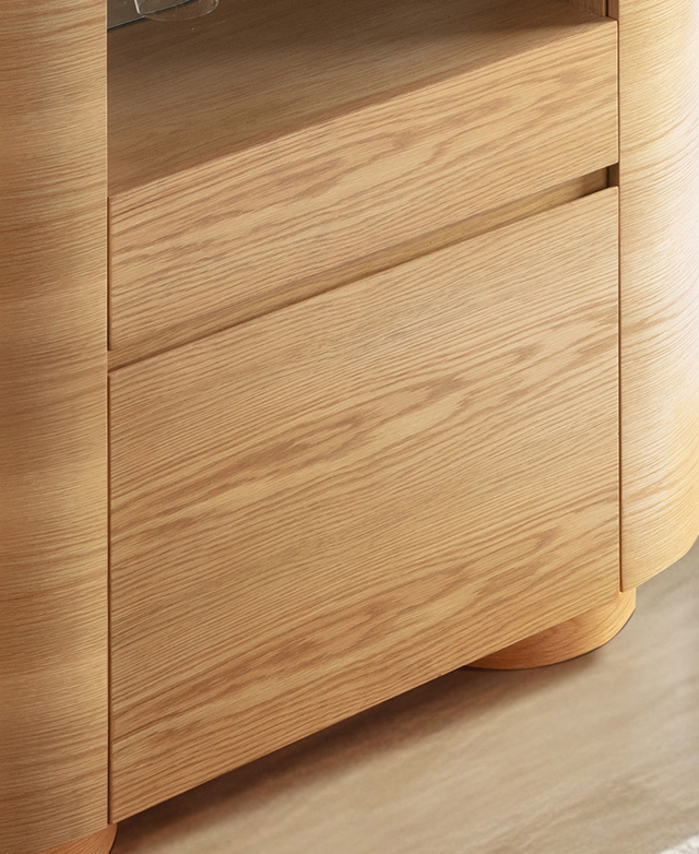 American oak veneer finish