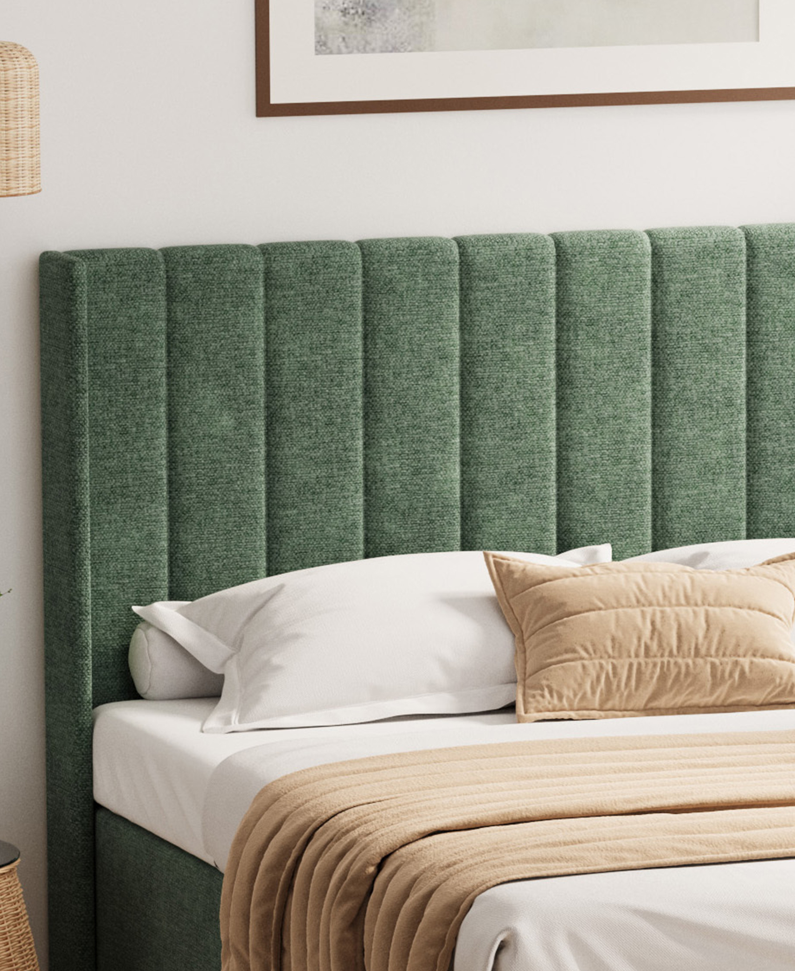 Channel tufted bedhead