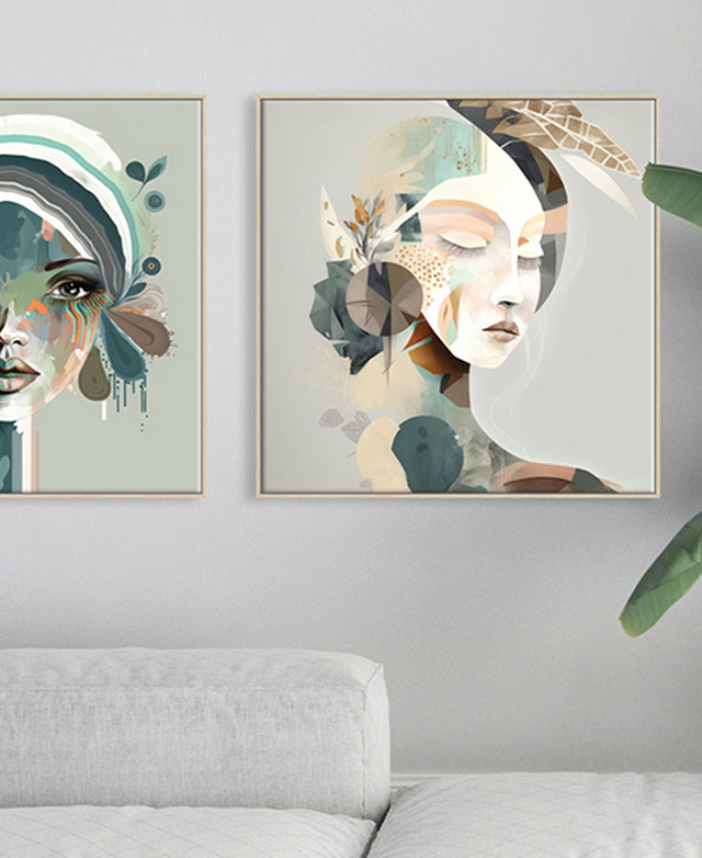 Striking abstract figures