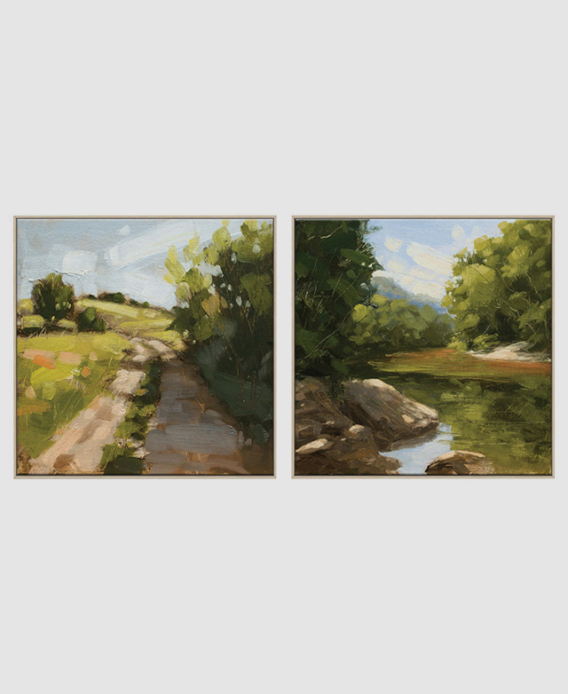 Impressionistic landscape art