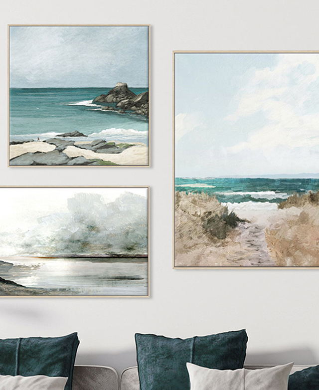 Impressionistic coastal art