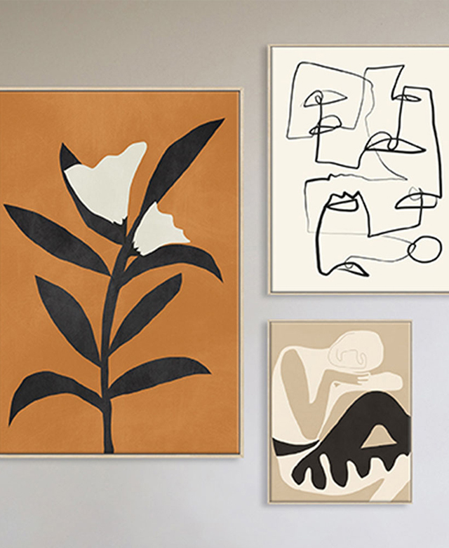 Modern, graphic artwork