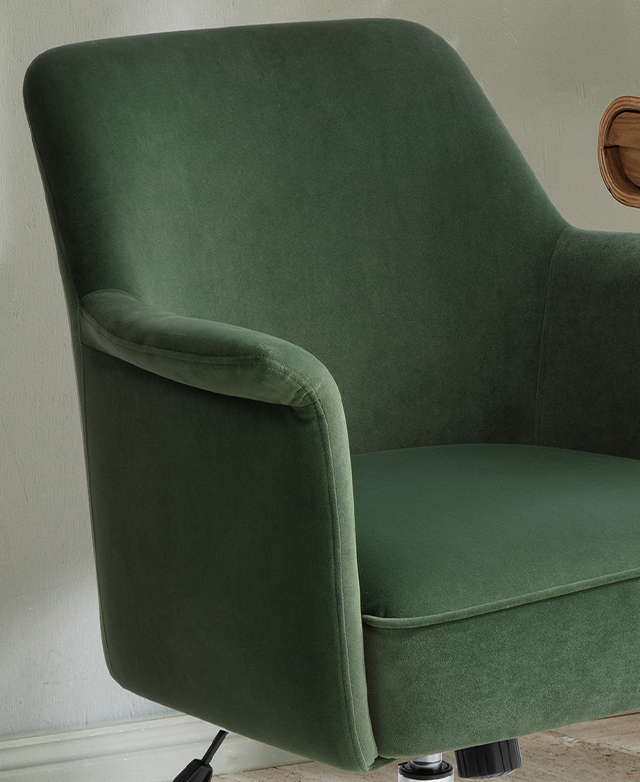 Tactile velvet upholstery