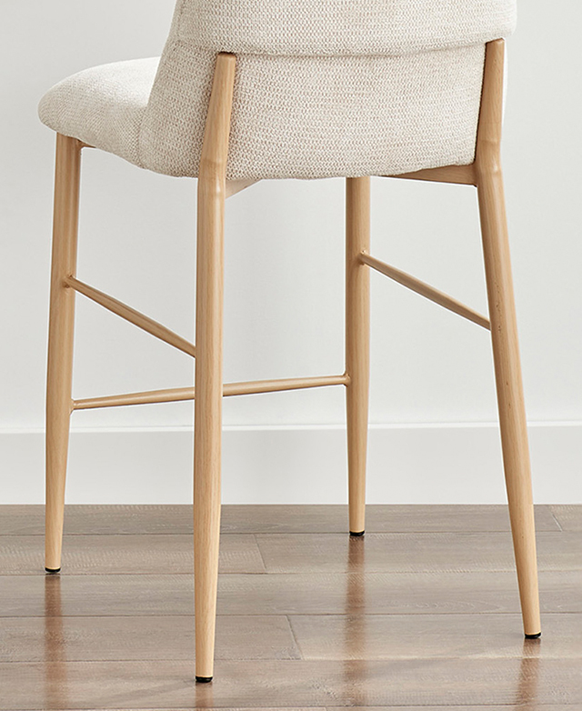 Steel woodgrain legs