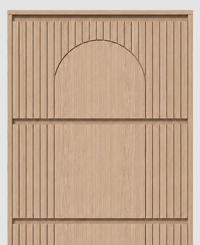 Striking fluted doors