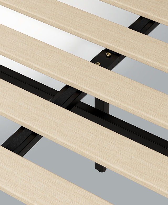 Breathable slatted base