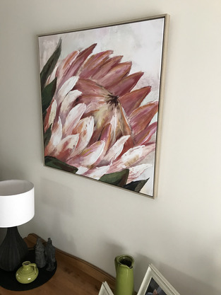 Temple & Webster Protea Framed Canvas Wall Art