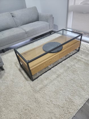 Temple & Webster Khanh Glass Coffee Table
