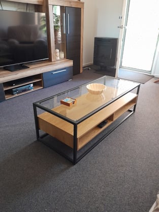 Temple & Webster Khanh Glass Coffee Table