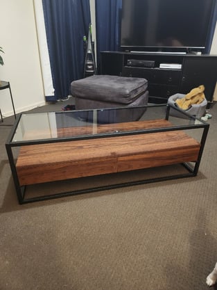 Temple & Webster Khanh Glass Coffee Table