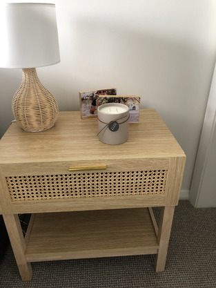 Milano Senna Rattan Bedside Table | Temple & Webster