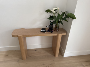 130cm Wesley Premium Oak Wood Console Table