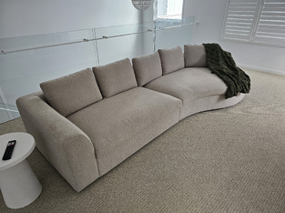 Forbes Premium Oversized Sofa with Curved Chaise