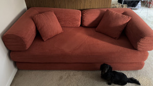 Kiran 3 Seater Double Corduroy Sofa Bed