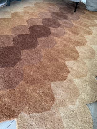 Asiatic Rust Hive Hand-Tufted Wool Rug | Temple & Webster