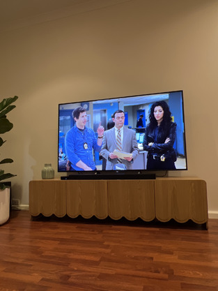 180cm Fiona Scalloped 4 Door TV Unit