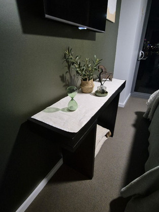 Delphine Mindi Wood Console Table