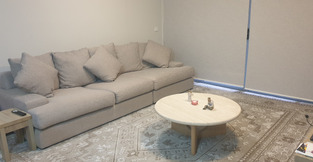 Annalisa Travertine Stone Coffee Table