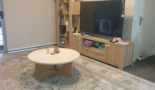 Annalisa Travertine Stone Coffee Table