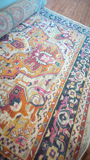 Network Rugs Multi-coloured Rust Florette Vintage Look Rug | Temple ...