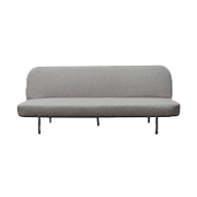 Light grey fabric sofa bed