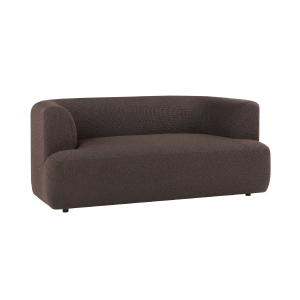 2 seater fabric sofa in light grey