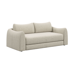 Light grey fabric sofa bed