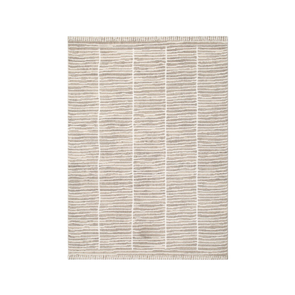 Beige and cream scandinavian style rug