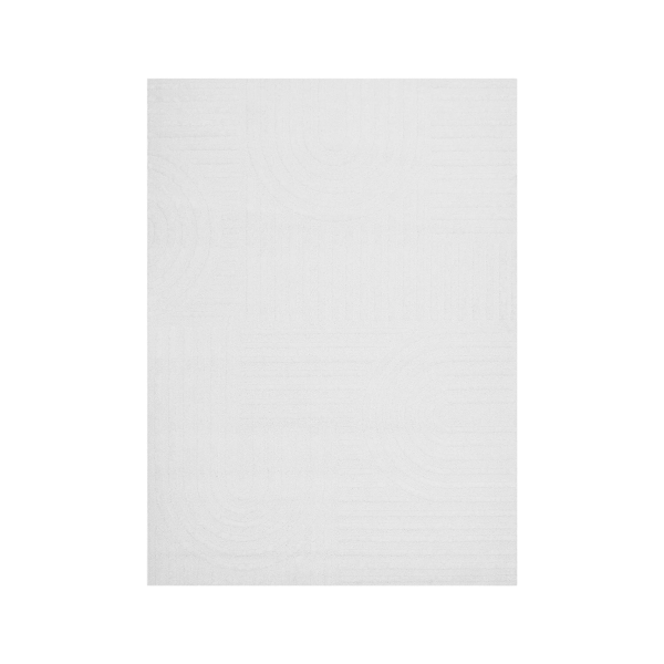 White jute and sisal rug