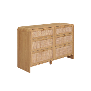 Rattan chest of drawers